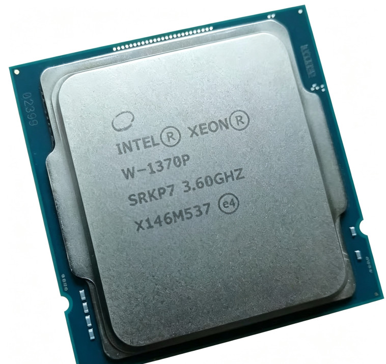 Intel Xeon W‑1370P LGA1200 CPU Processor, 8‑Core 16‑Thread 3.6GHz, 125W TDP