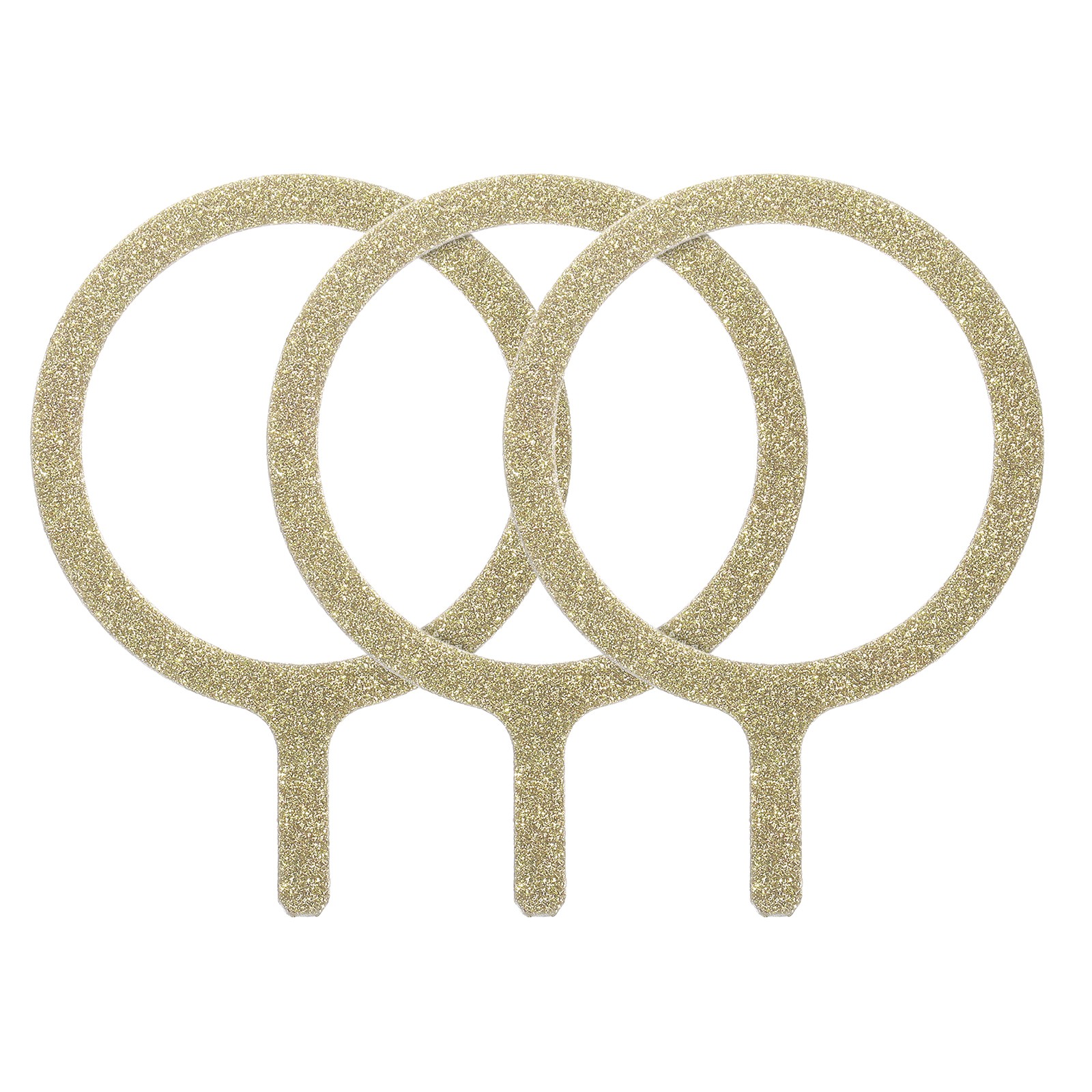 3Pcs Magnetic Adapter Ring, Wireless Charger Conversion Kit, Flash Gold