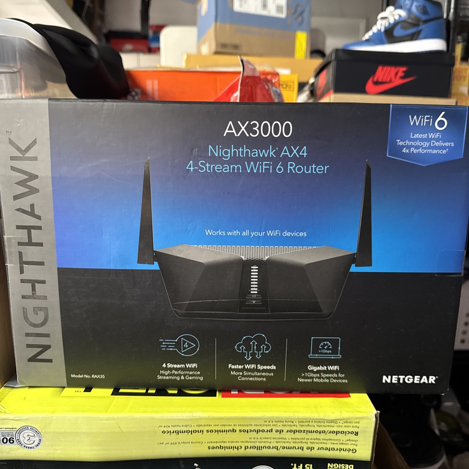NETGEAR Nighthawk AX4 AX3000 WiFi 6 Router Model RAX35 NEW 