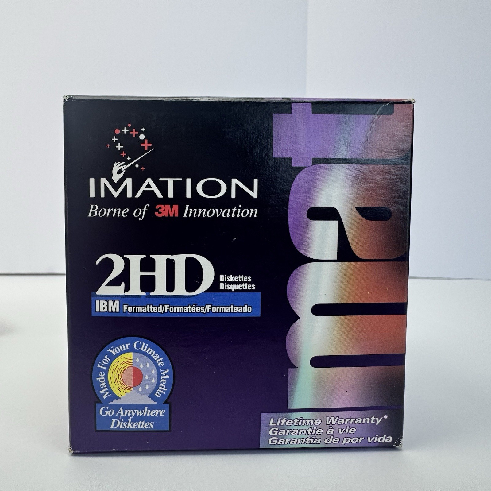 Imation 2HD 3.5" 1.44 MB IBM Formatted Diskettes 25 - Pack Brand New