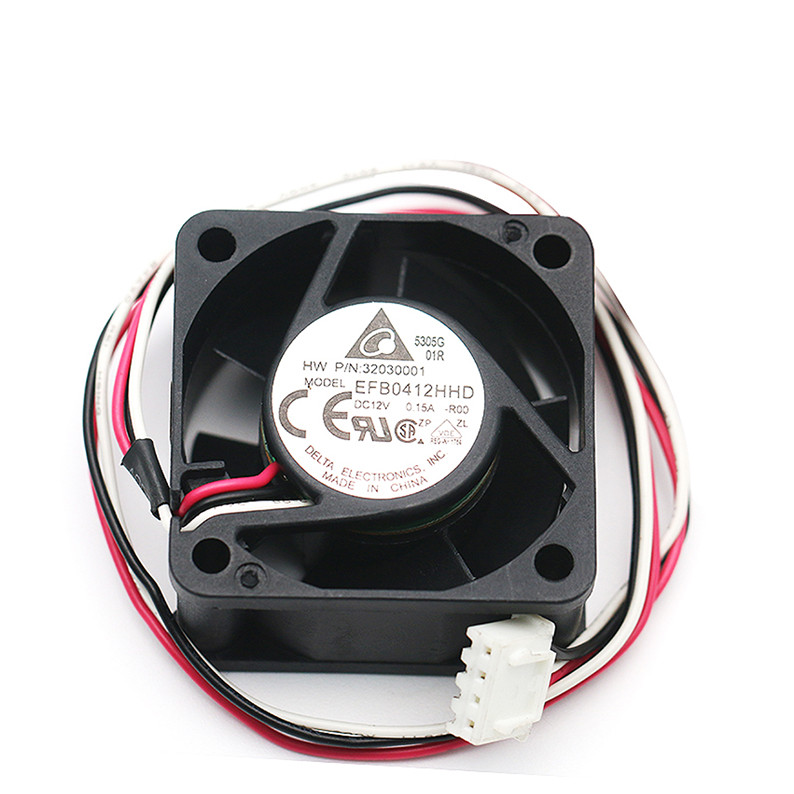 DELTA EFB0412HHD R00 12V 0.15A 40*40*20mm 3 Wire 4 Pin H3C 3600 5600 Switch fan