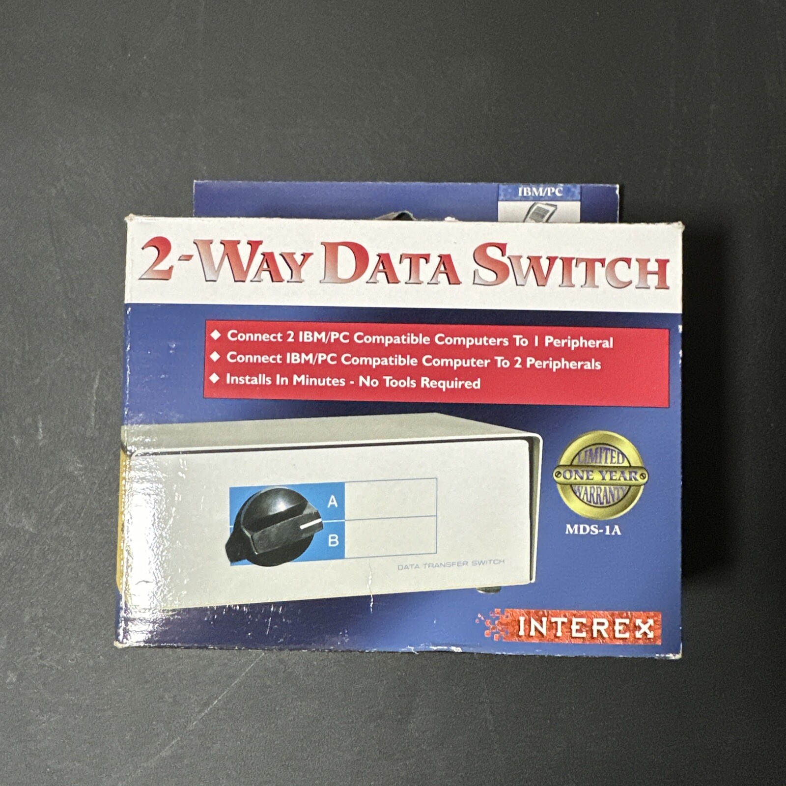 Interex MDS (MDS1A) External 2 Way Data Switch