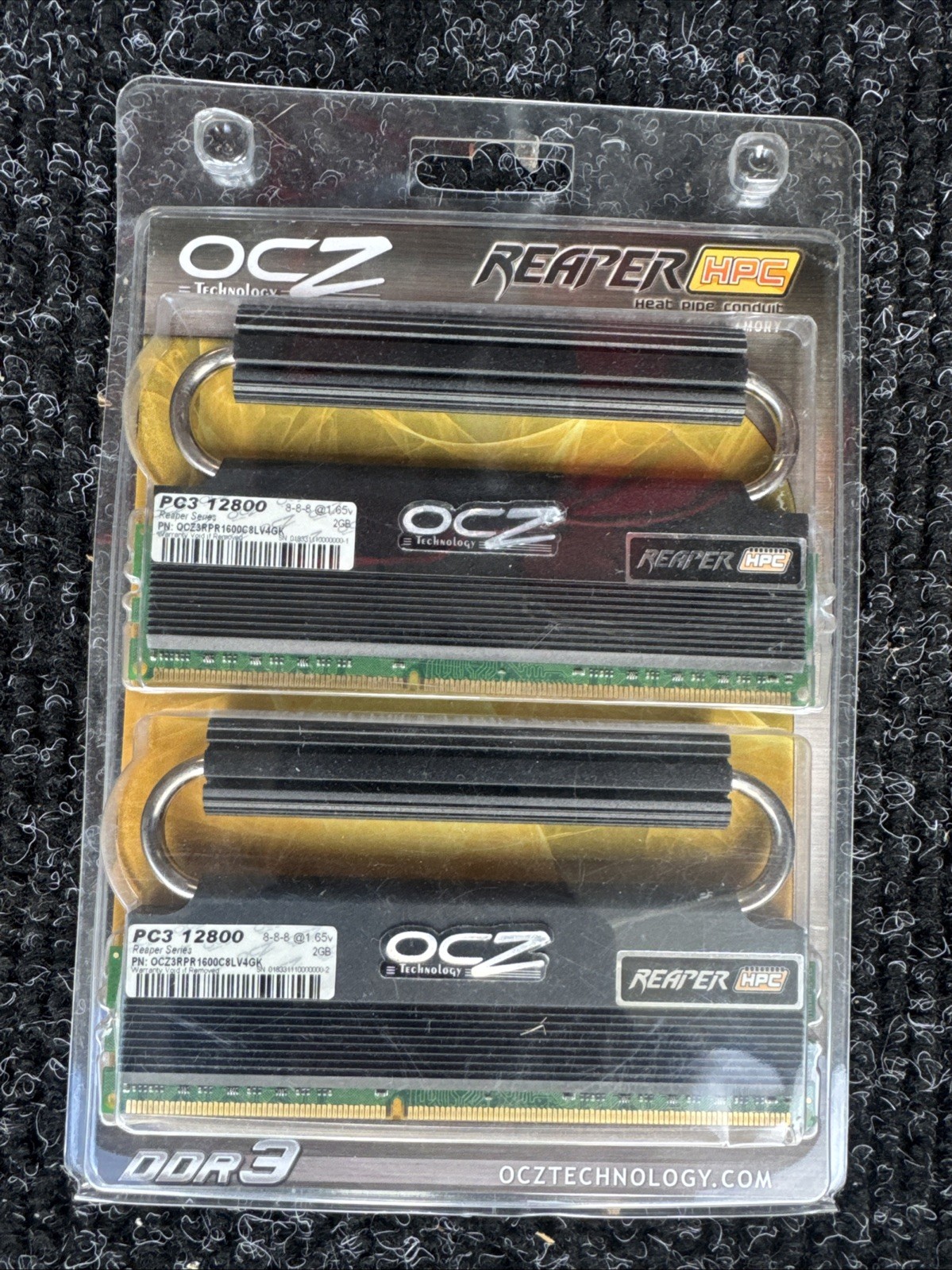 4GB OCZ Reaper HPC (2x2GB) DDR3 1600 PC3 12800 7-8-8 Memory OCZ3RPR1600ULV4GK