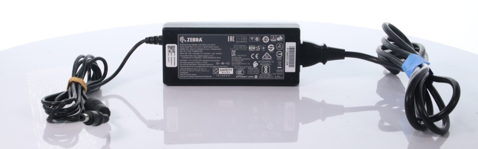 Genuine Zebra 60W 24V 2.5A AC AC Adapter FSP060-RPAC P1086000-006 W/ Power Cord