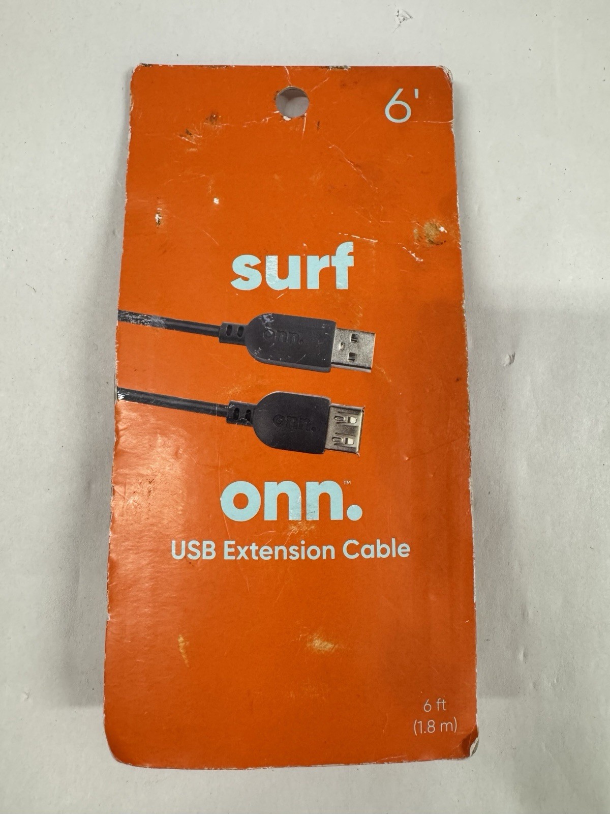 Onn Surf USB Extension Cable 6ft (1.8m) USB 2.0 Male to Female New Sealed