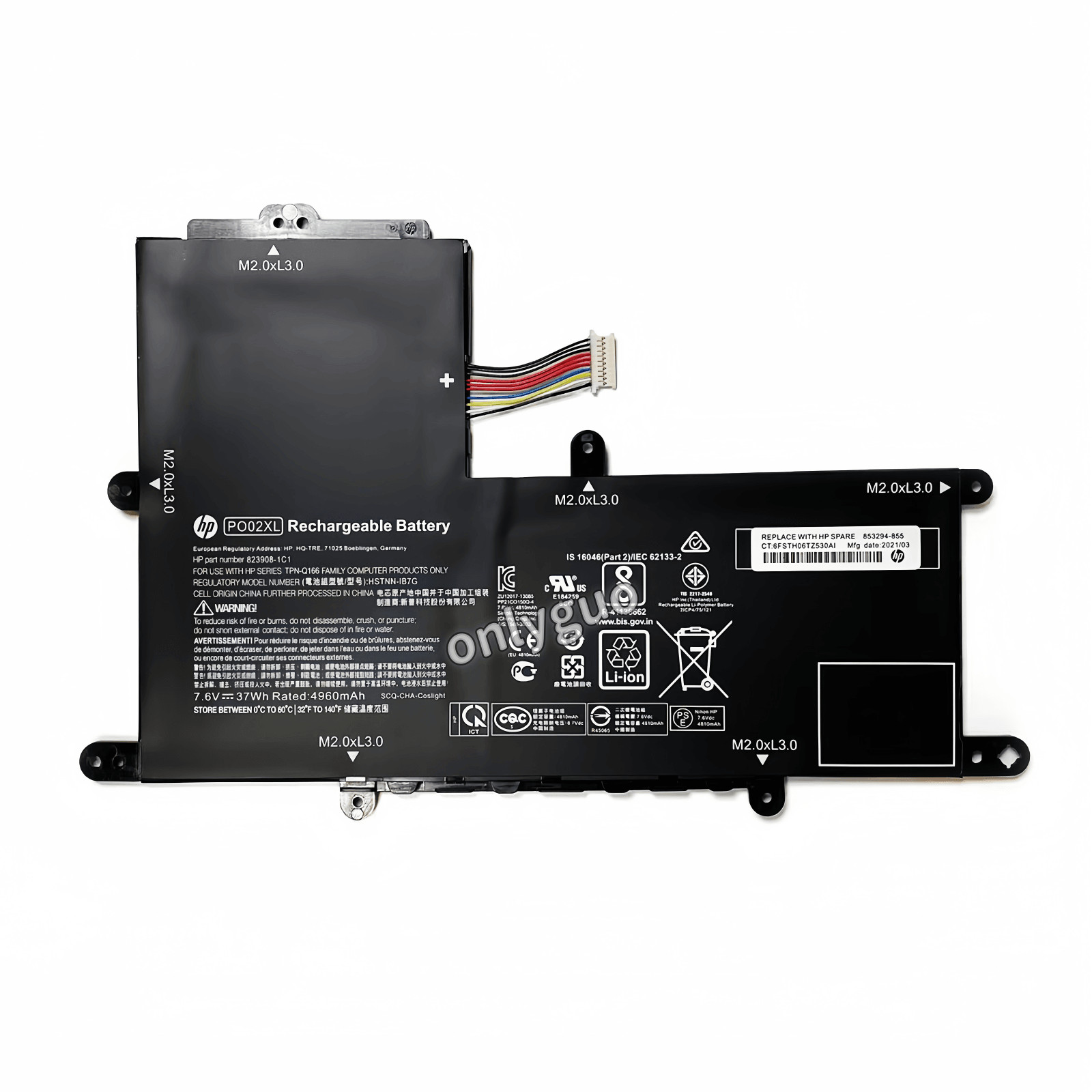 Genuine PO02XL Battery for HP Stream 11-R 11-AH 11-AK 11-Y 11 Pro G2 G3 G4 G5 US