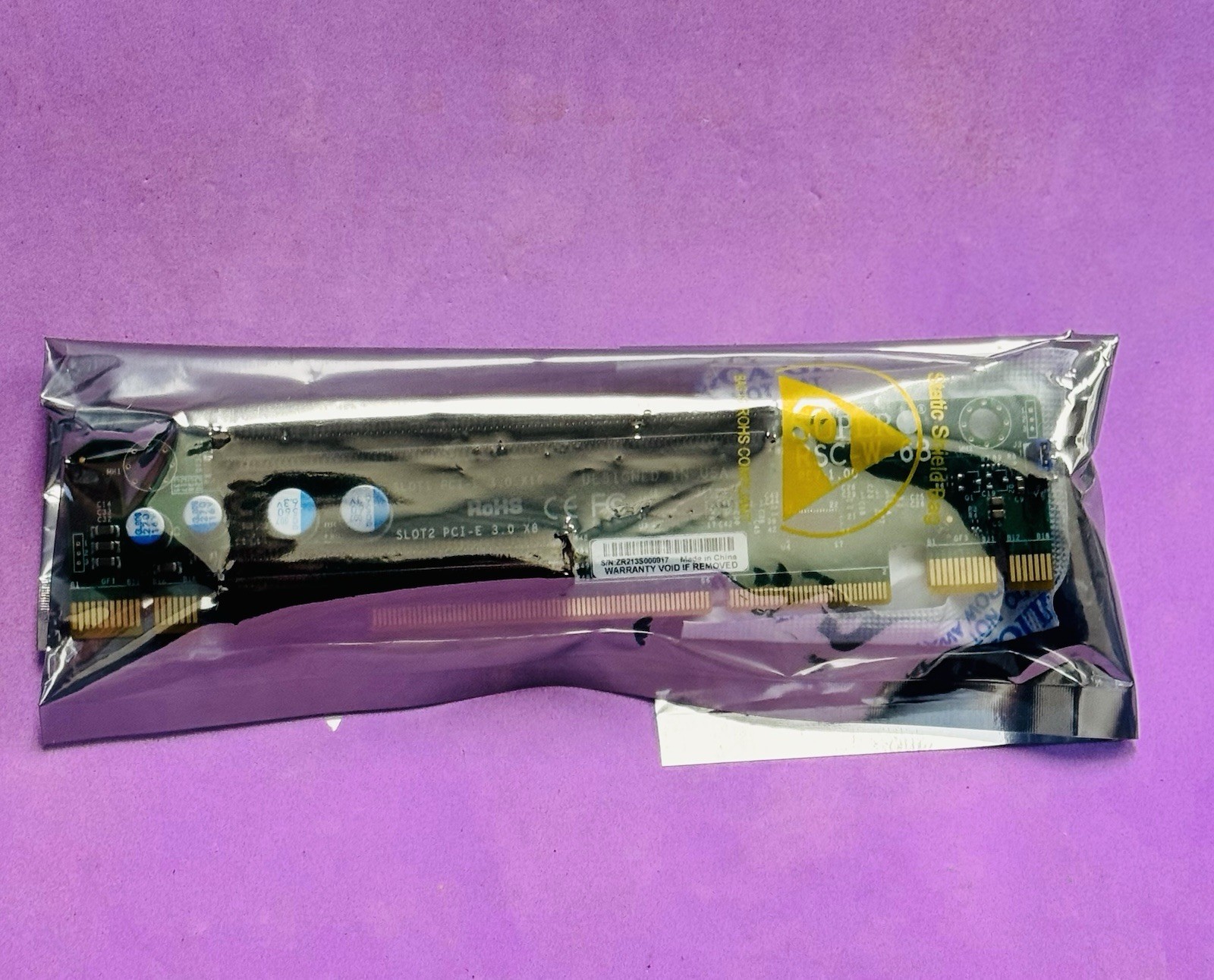 NEW Supermicro Riser RSC-W-68 1U LHS Riser Card PCI-E x8 PCI-E x16