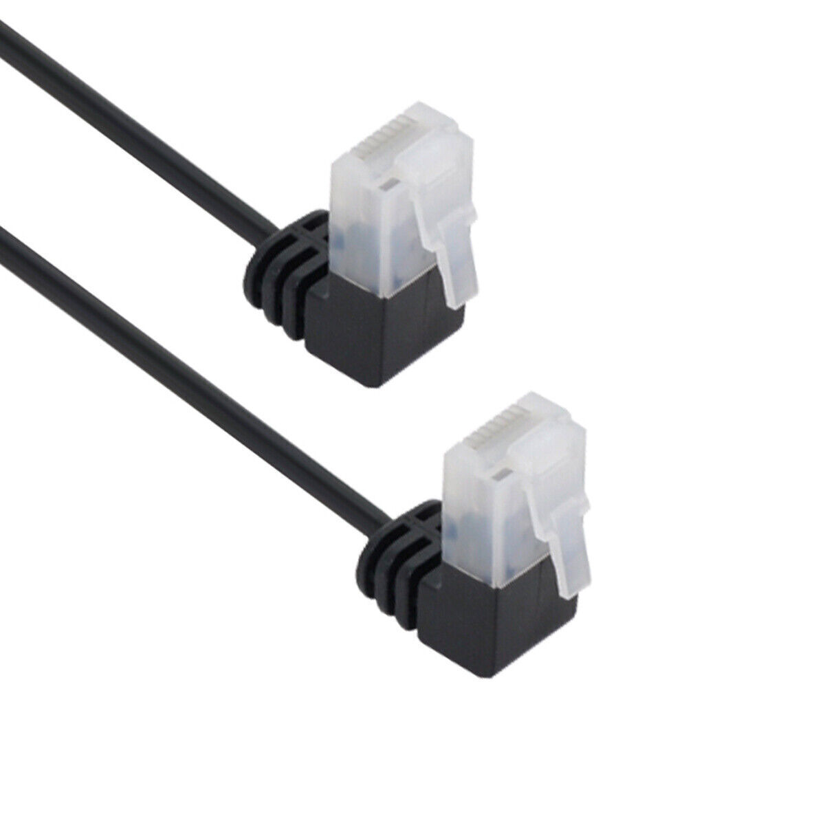 Cablecc Ultra Slim Cat6 Ethernet Cable RJ45 Up Angled 25cm UTP Network Cable