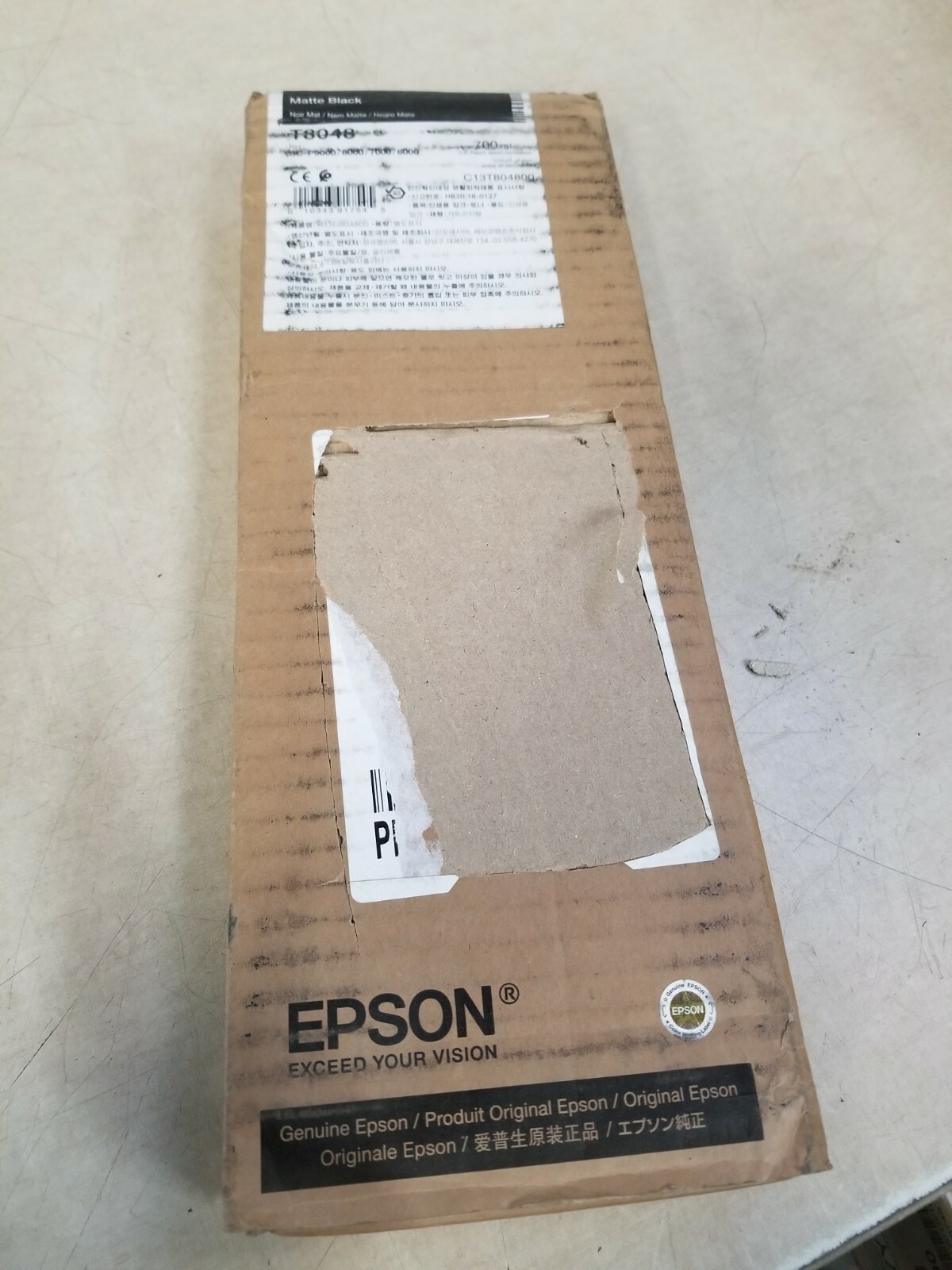 Epson Matte Black Ink T8048 Genuine 700ML Date: 05/2023