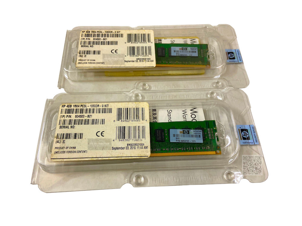 604500-B21 I GENUINE HP 4GB DDR3 SDRAM Memory Module BRAND NEW