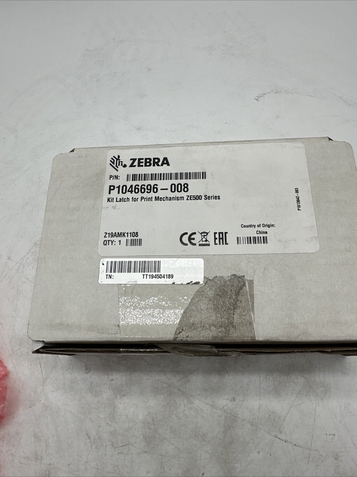 ZEBRA KIT LATCH FOR PRINT MECHANISM P1046696-008 ZE500 SERIES (2520)