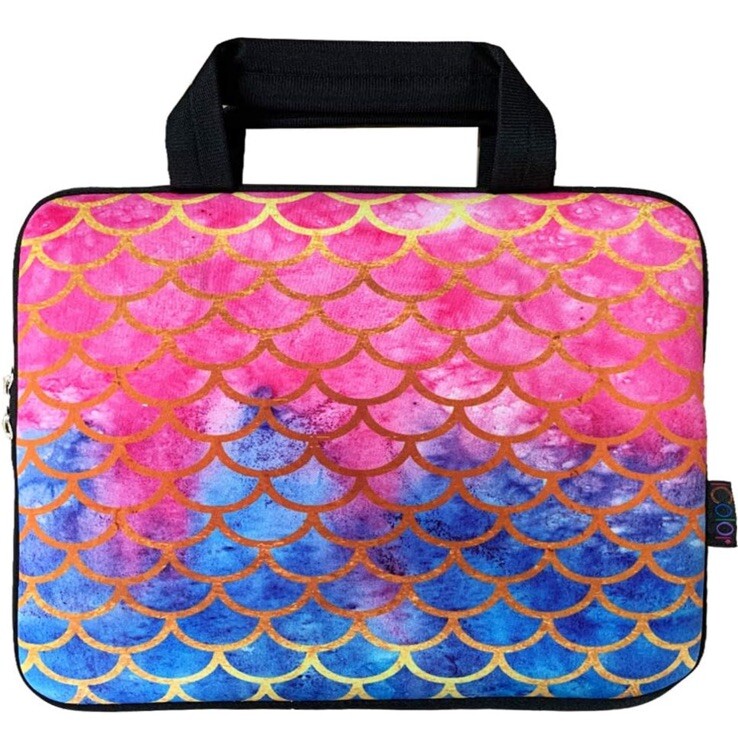 Mermaid Neoprene Laptop Computer Case Zip Around Tablet Protector Sleeve Bag
