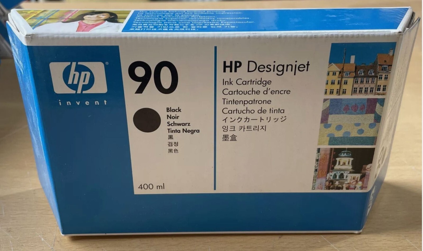Genuine original oem HP 90 C5078A C5058A DesignJet Black printer Ink Cartridge 