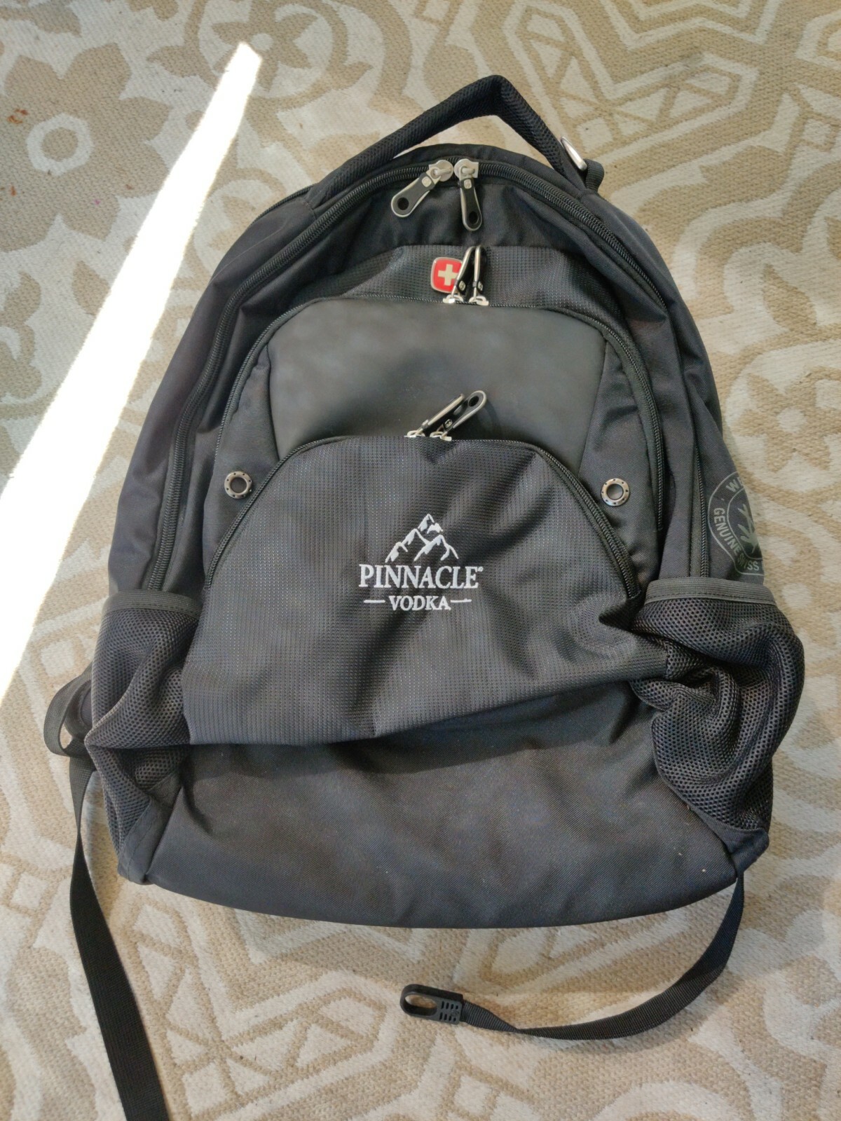 WENGER Swiss Army Synergy Ballistic 16-Inch Laptop Backpack Black PINNACLE VODKA
