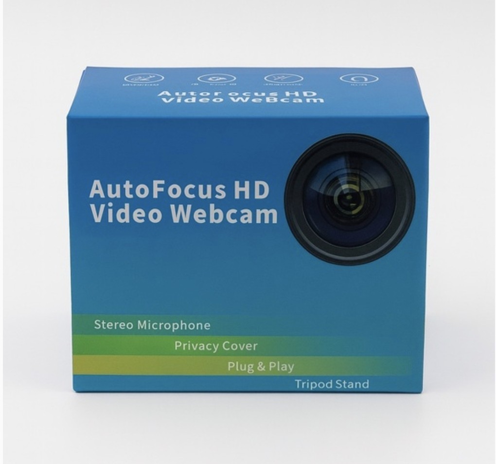 AutoFocus HD Video Webcam With Stereo Mic And Privacy Cover