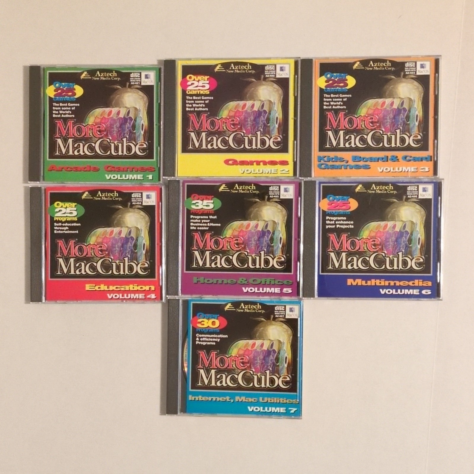 Aztech More MacCube CD Software Collection Volumes 1-7