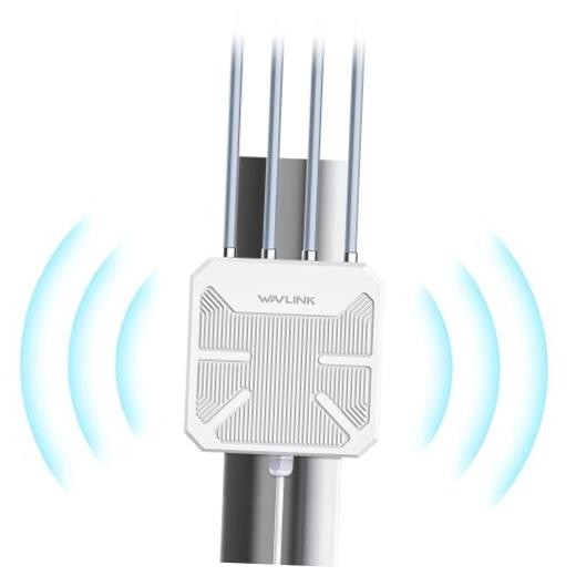 2026 AX1800 Outdoor WiFi 6 Extender - Long Range - IP67 - Weatherproof White