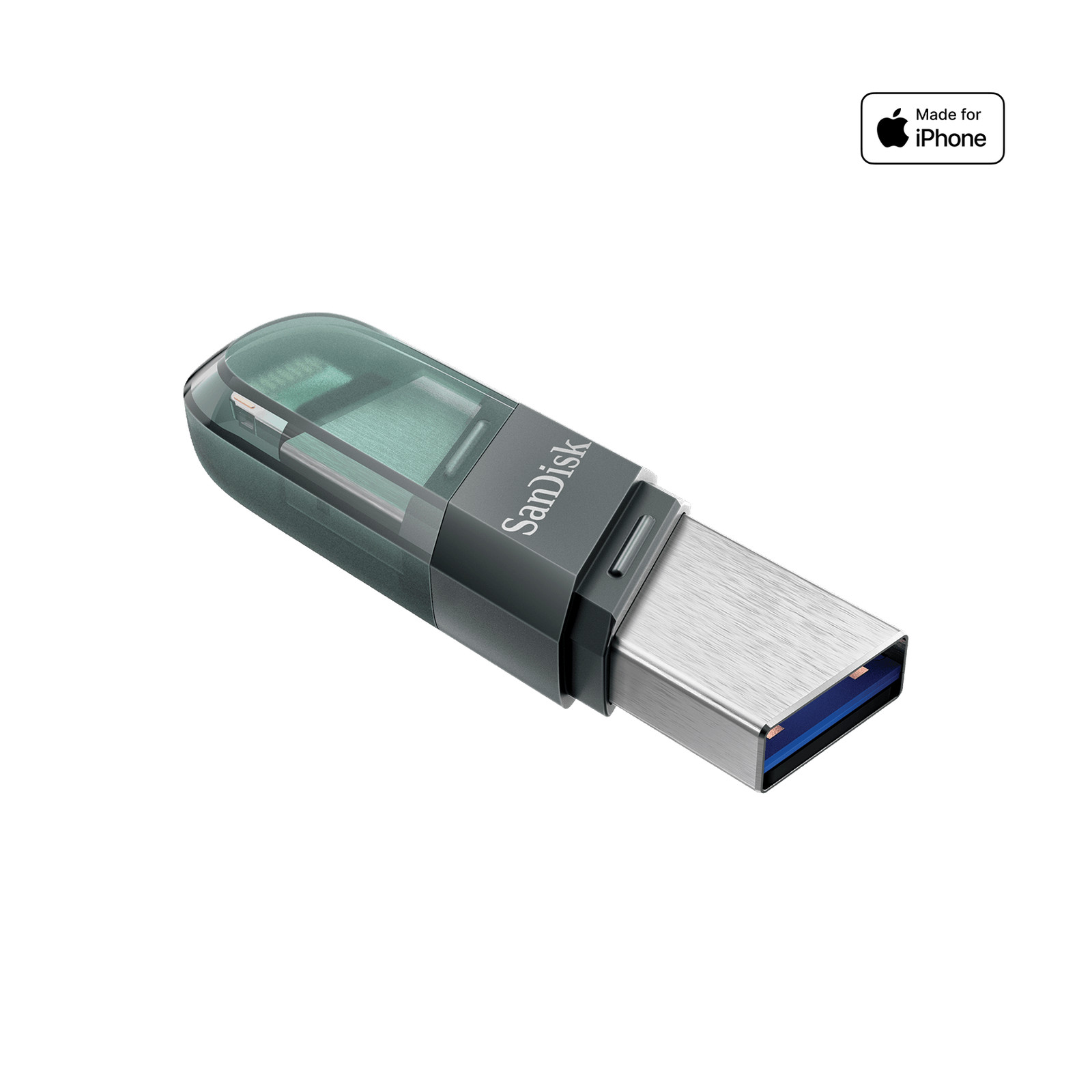 SanDisk 32GB iXpand Flash Drive Flip, Sea Green - SDIX90N-032G-GN6NN