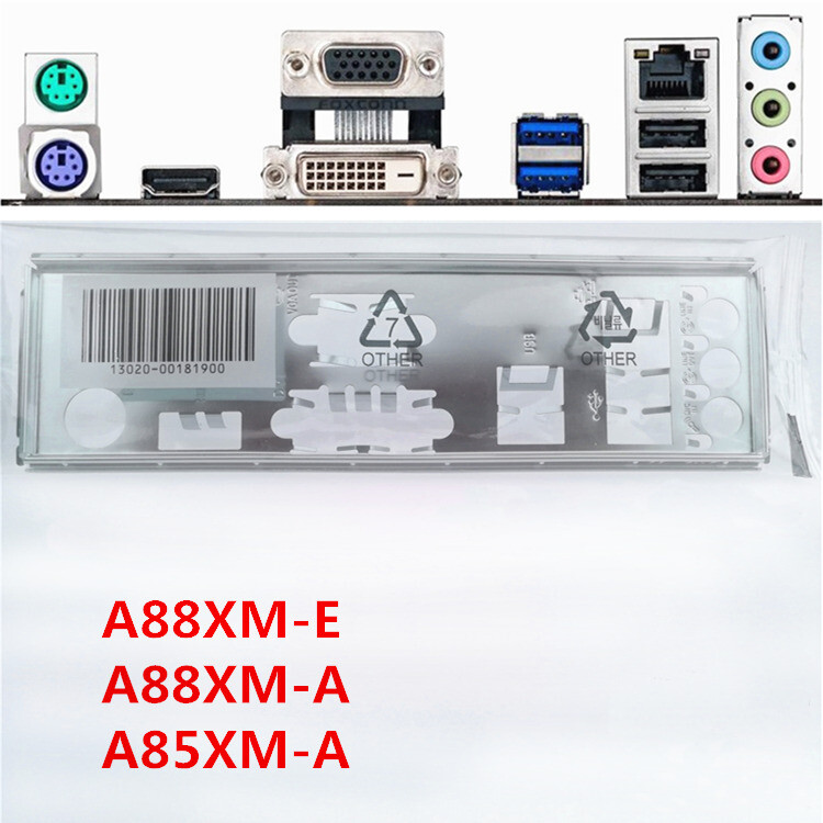 For ASUS A88XM-E & A88XM-A & A85XM-A Shield I/O IO Rear Backplate Motherboard