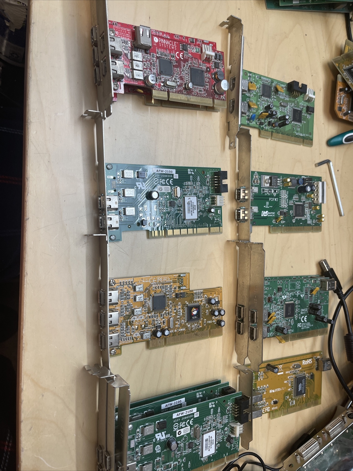 Lot Of 12 Adaptec , SIIG Pinnacle Mix Lot Firewire Controller Card 2-3 Ports