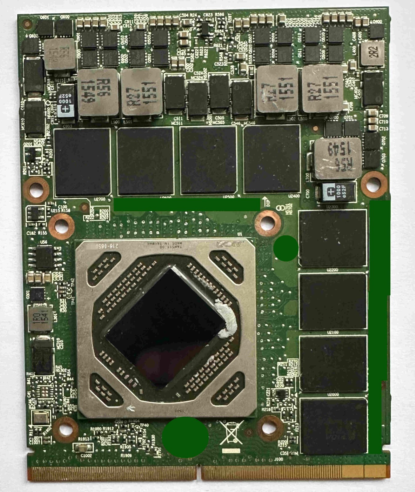 AMD Radeon E8950 Embedded 8GB 6x DP HDMI DVI MXM Type B Mobile PCI Module