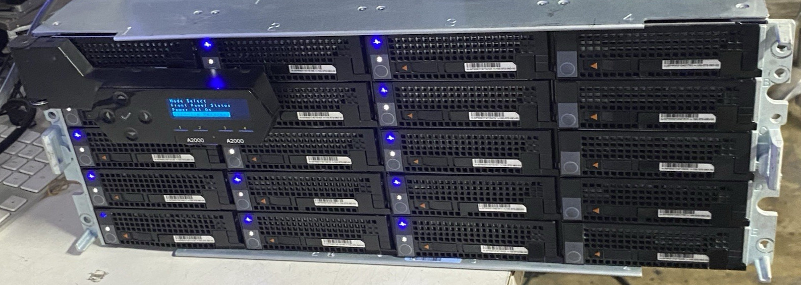 Dell EMC Isilon A2000 with 4 Controller Nodes and 87 HDDs Total