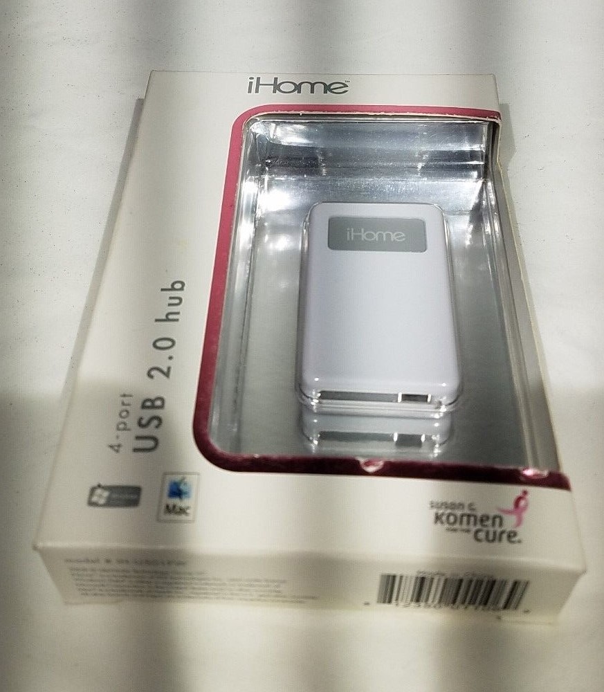 iHome 4 Port USB 2.0 Hub
