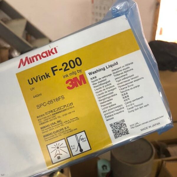 Original MIMAKI F-200 UV WASHING LIQUID CARTRIDGE (440ML) - SPC-0516FS