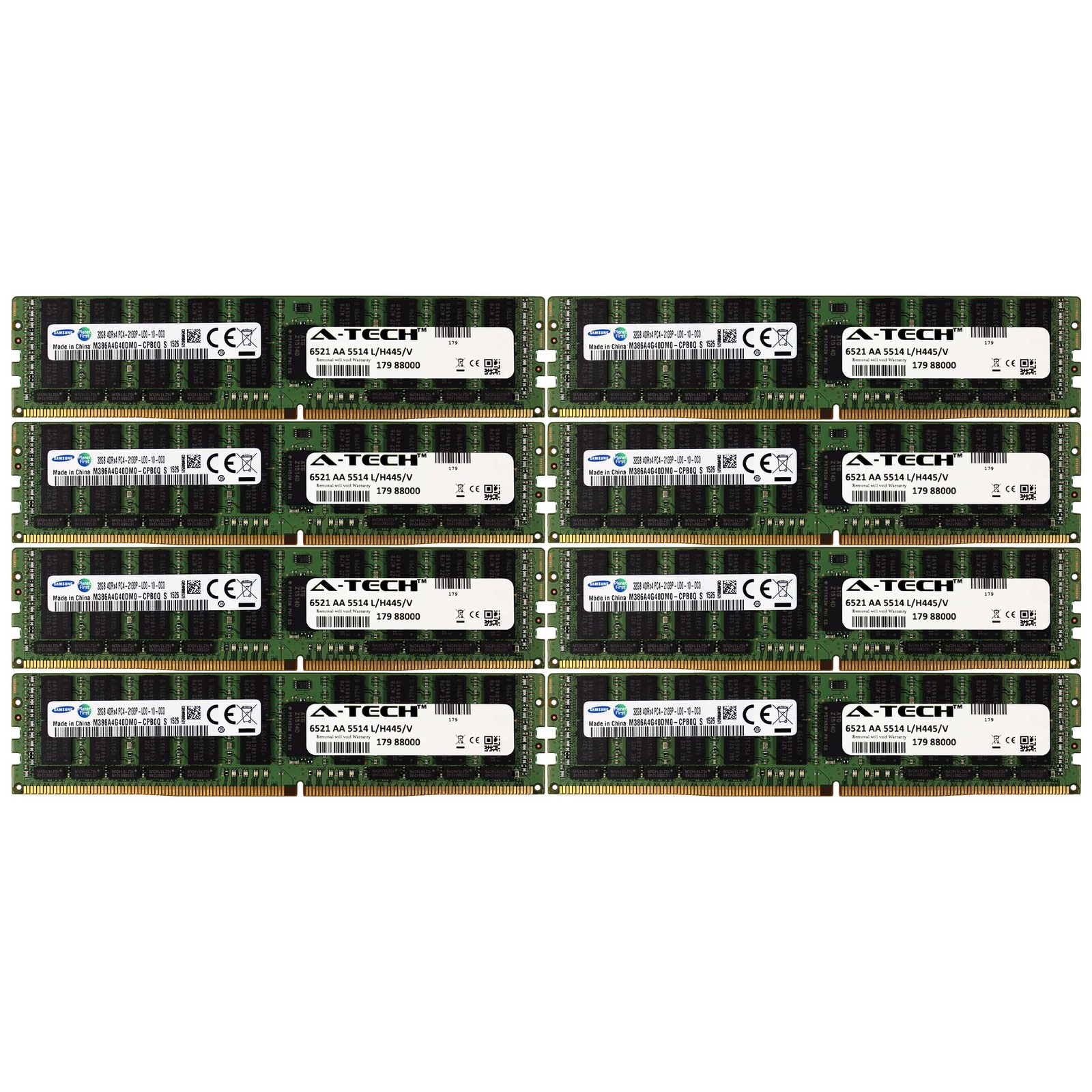 DDR4 2133MHz LRDIMM 256GB Kit 8x 32GB HP Cloudline CL2100 753225-B21 Memory RAM