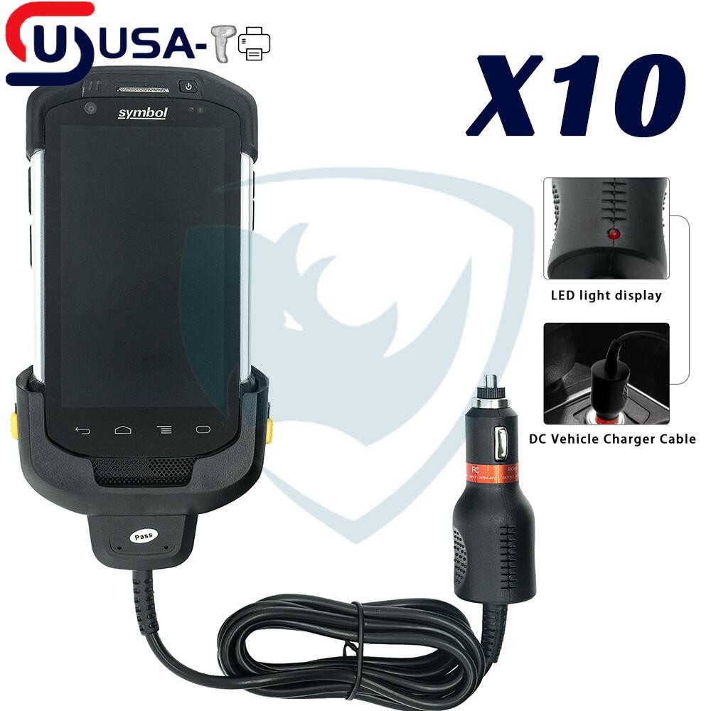 10PCS DC Vehicle Car Charger Cable For Zebra TC70 TC75 TC77 CHG-TC7X-CLA1-01