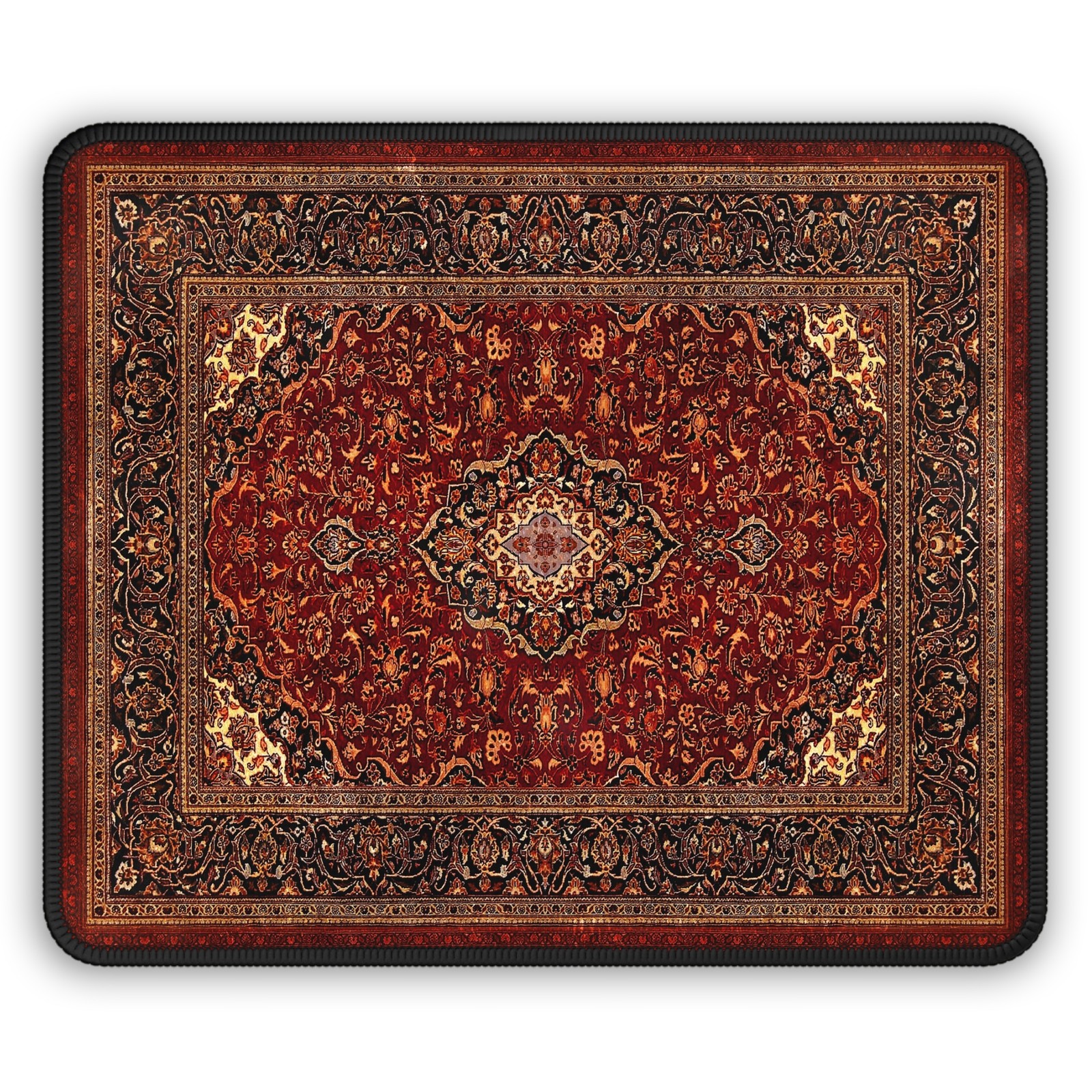 The Dude Rug Mouse Pad, Persian Rug Design, Neoprene Mat, Ties the Room Together