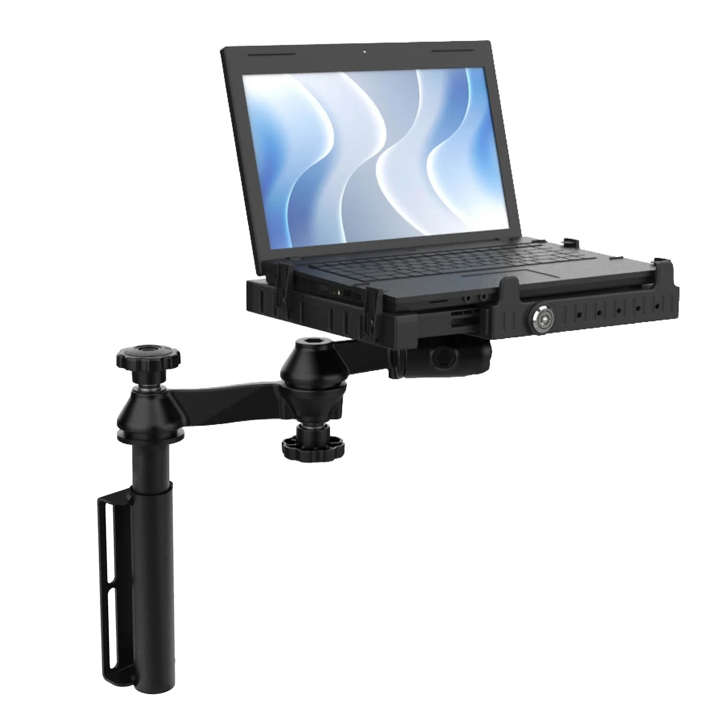RAM Mount Vertical Drill-Down Vehicle Mount with Tough-Tray III RAM-VB-181-SW3