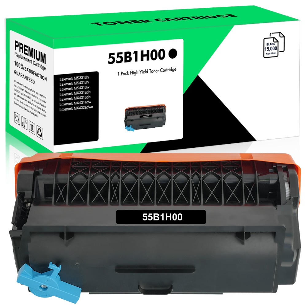 55B1H00 Black Toner Cartridge for Lexmark 55B1000 MS & MX Series Printers