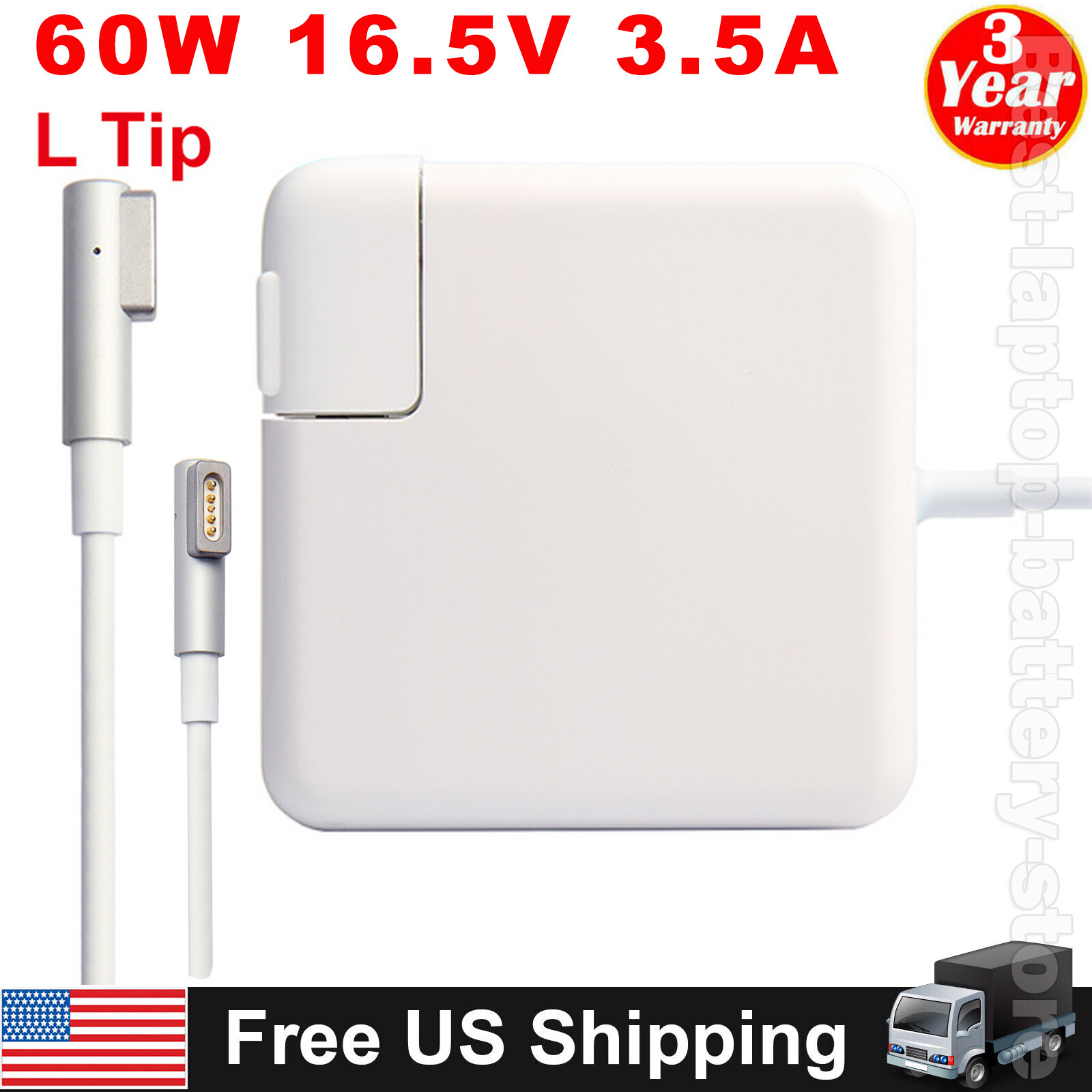 60W L Tip AC Power Adapter Charger For Apple Macbook Pro 13" A1278 2009-2011 New