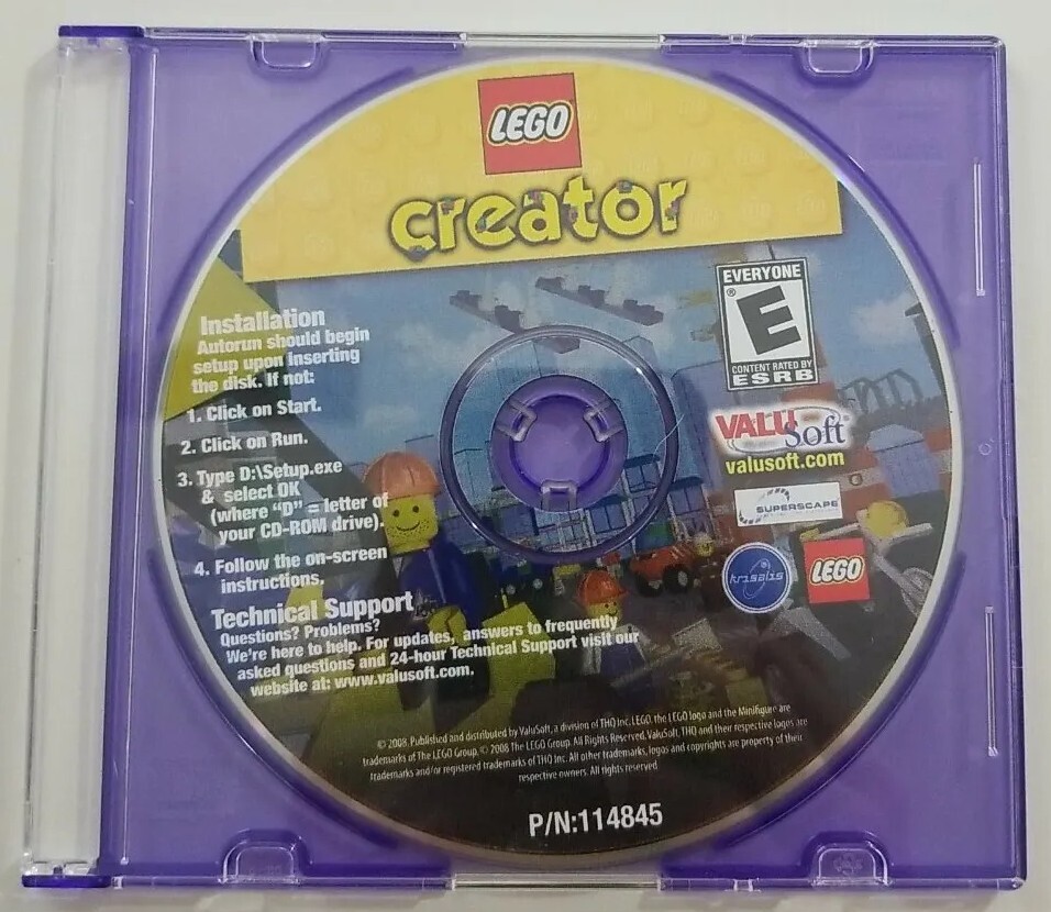 LEGO Creator CD-ROM 2000 PC Release Windows 95/98 Disc Only 