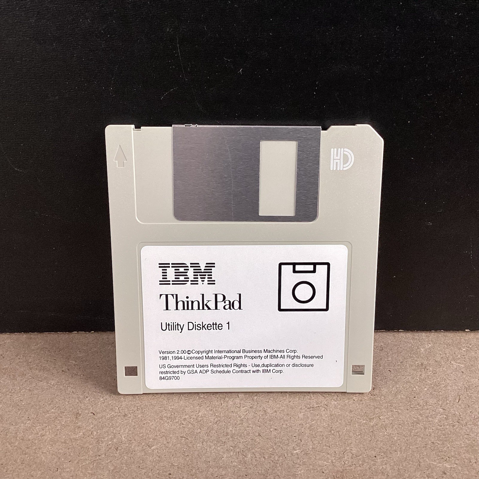 IBM Thinkpad Utility Diskette 1 Version 2.00 Floppy Disk