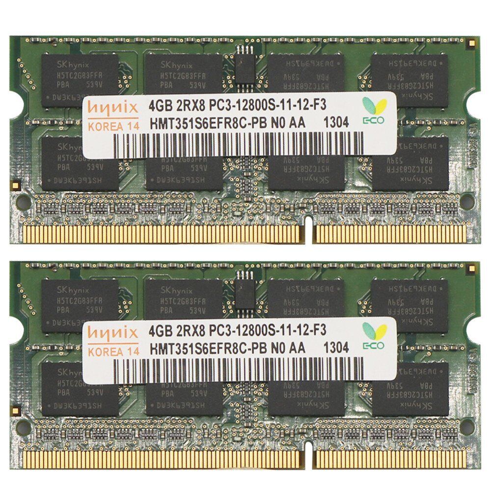 8GB 4GB*2 for Hynix 2Rx8 DDR3 PC3 12800S 1600MHz SODIMM 204pin Laptop Memory