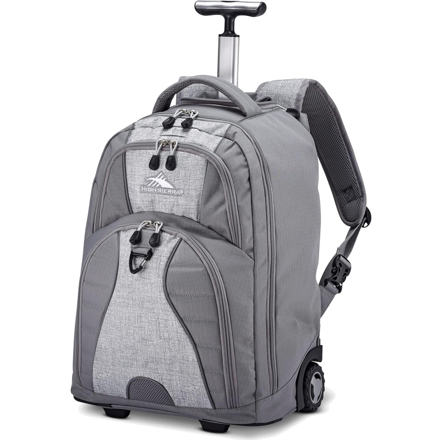 Travel-Ready Wheeled Laptop Backpack - 17” Capacity & Reflective Safety Strip