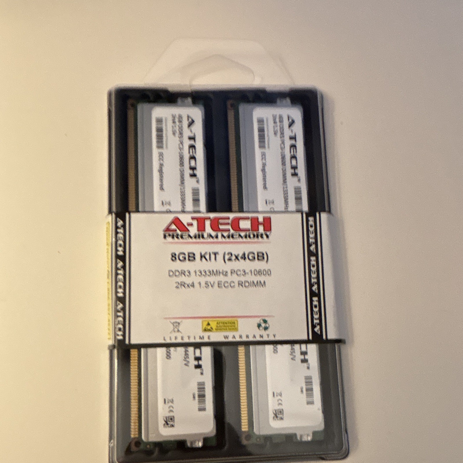 A-Tech Premium Memory 8GB (2x4GB) DDR3-1333 PC3-10600 ECC Reg RDIMM