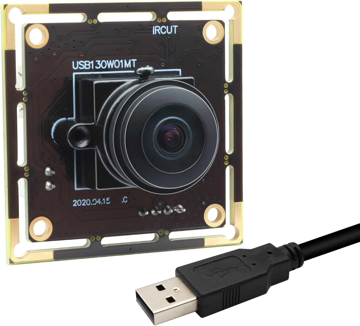 1.3MP Low Light USB Camera Module Wide Angle Webcam with 180 Degree Fisheye Lens
