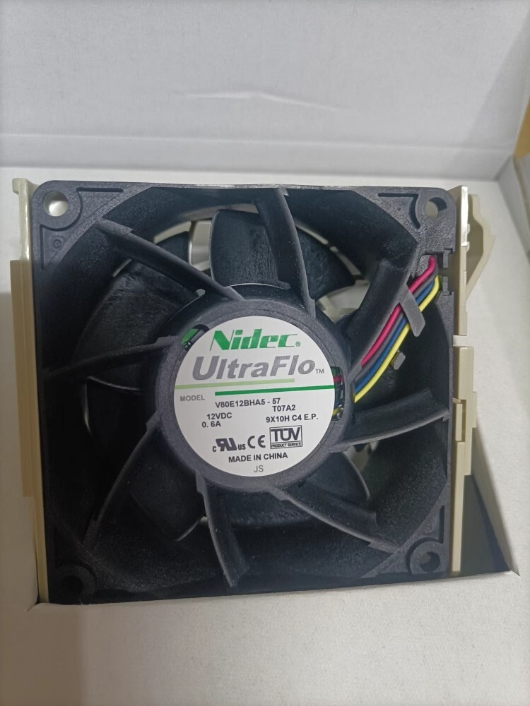 New Nidec Ultra-micro Server Fan FAN-0126L4 V80E12BHA5-57 T07A2 12V 0.6A 4P 8038