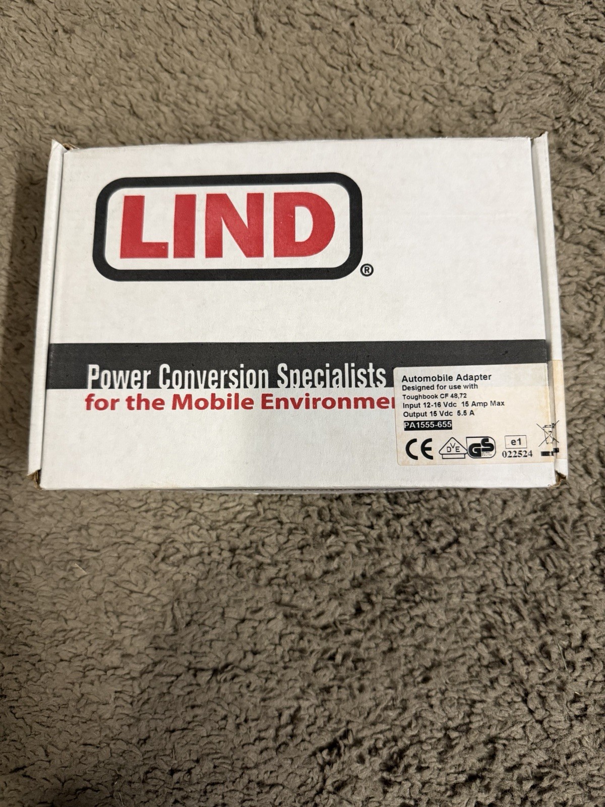 Lind Electronics PA1555-655 Mobile Power Specialist for Panasonic Toughbooks