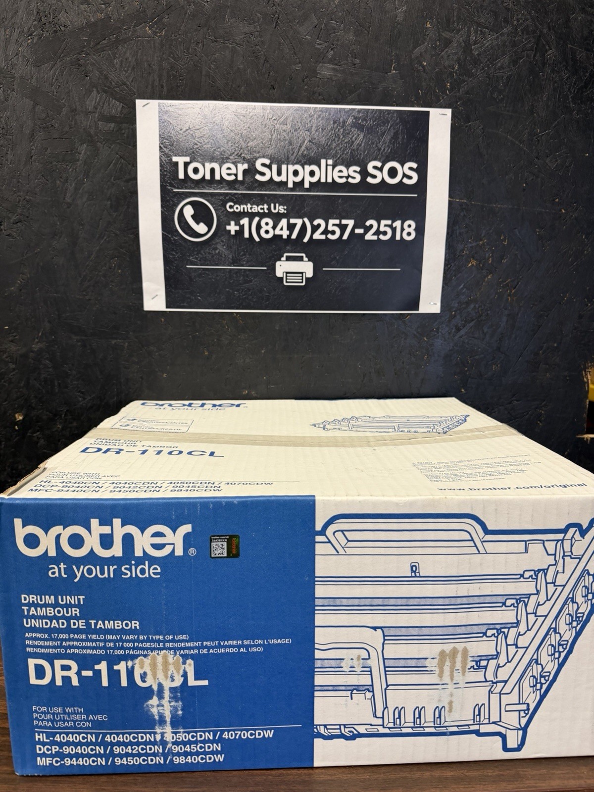 NEW SEALED Genuine Brother DR-110CL Drum Unit Imperfect Box