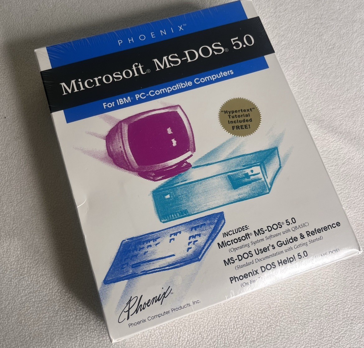 Phoenix Microsoft MS-DOS Vintage with Floppy Disks sealed