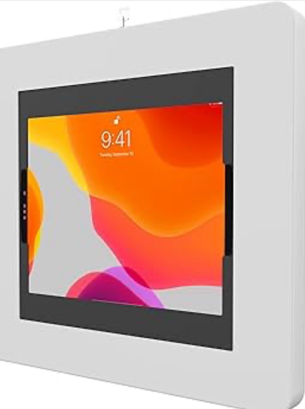 Locking iPad Wall Mount - CTA Anti-Theft Small Locking Tablet Enclosure w/ Key