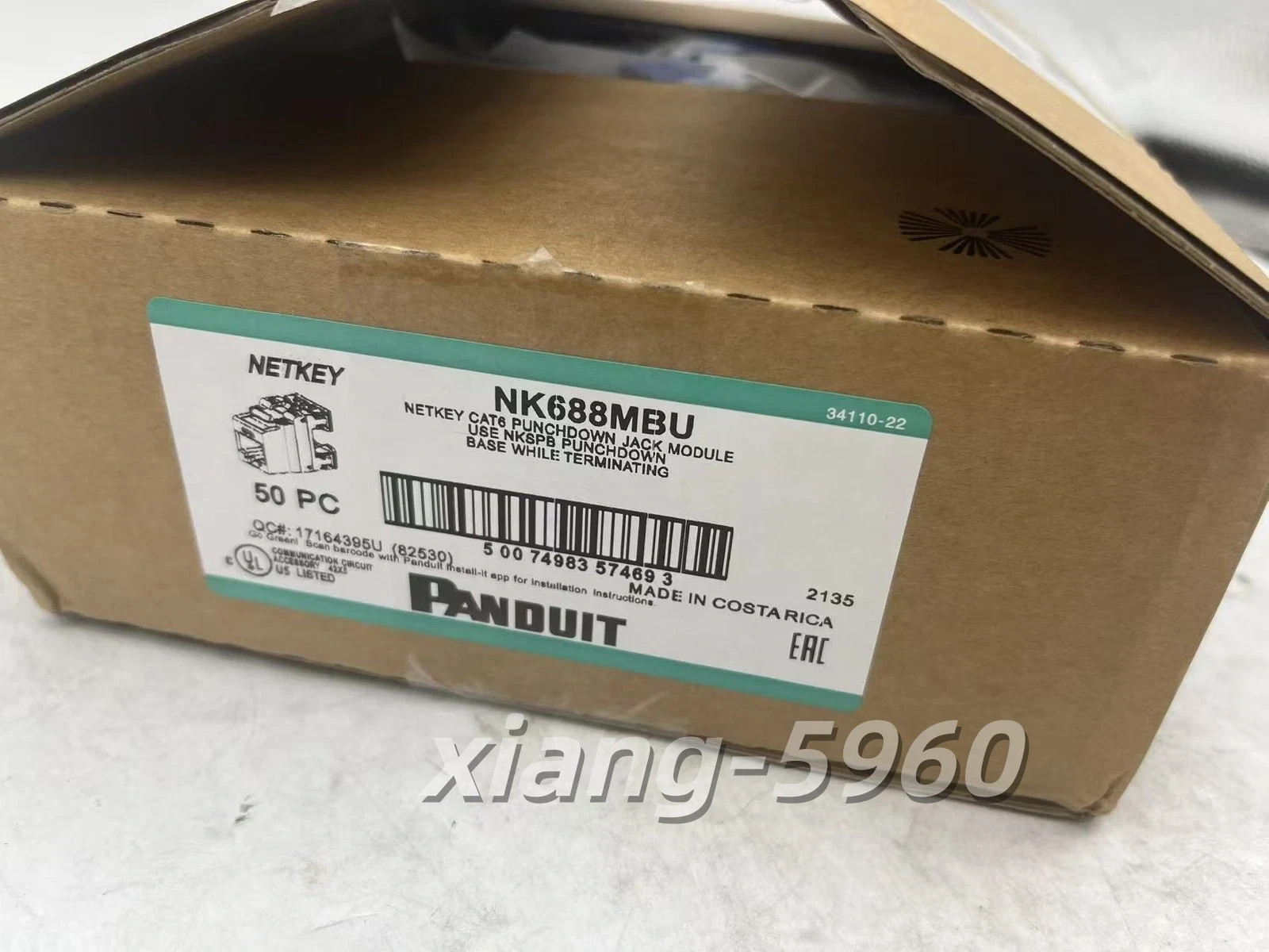 Panduit Cat6 Keystone Jack NK688MBU NK688MBLNK688MAW NK688MIW NK688MRD Qty 50