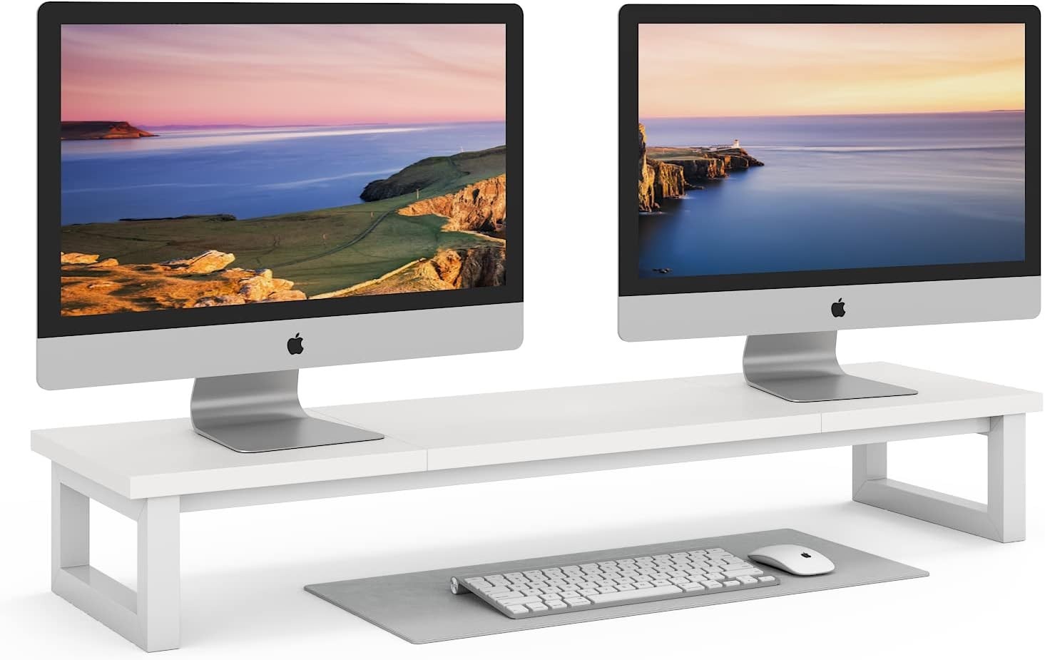 YAOHUOO Dual Monitor Stand Riser, 39Inch Large Monitor Stands for 2 Monitors,...