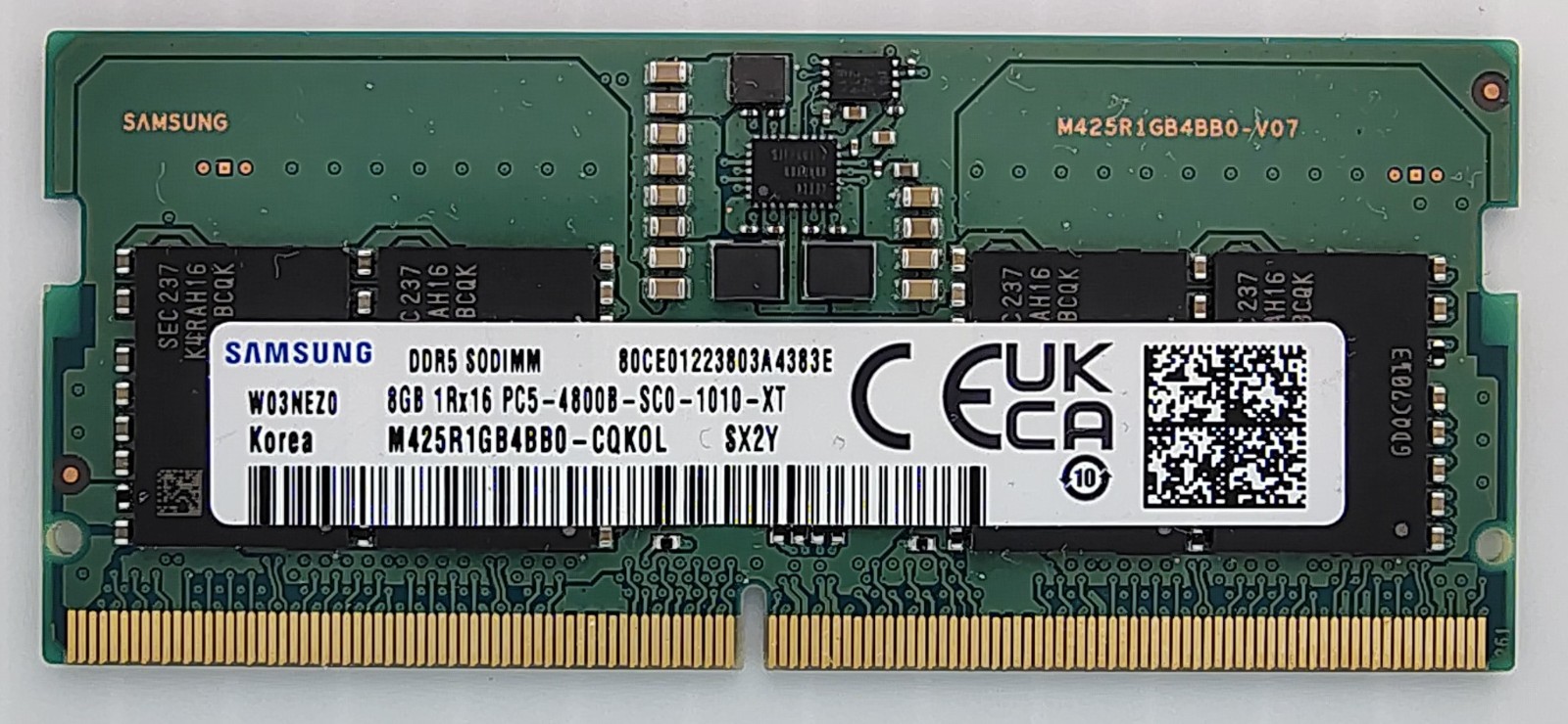 💻 Samsung | 8GB | 1Rx16 | PC5-4800B-SC0-1010-XT | SO-DIMM | M425R1GB4BB0-CQKOL