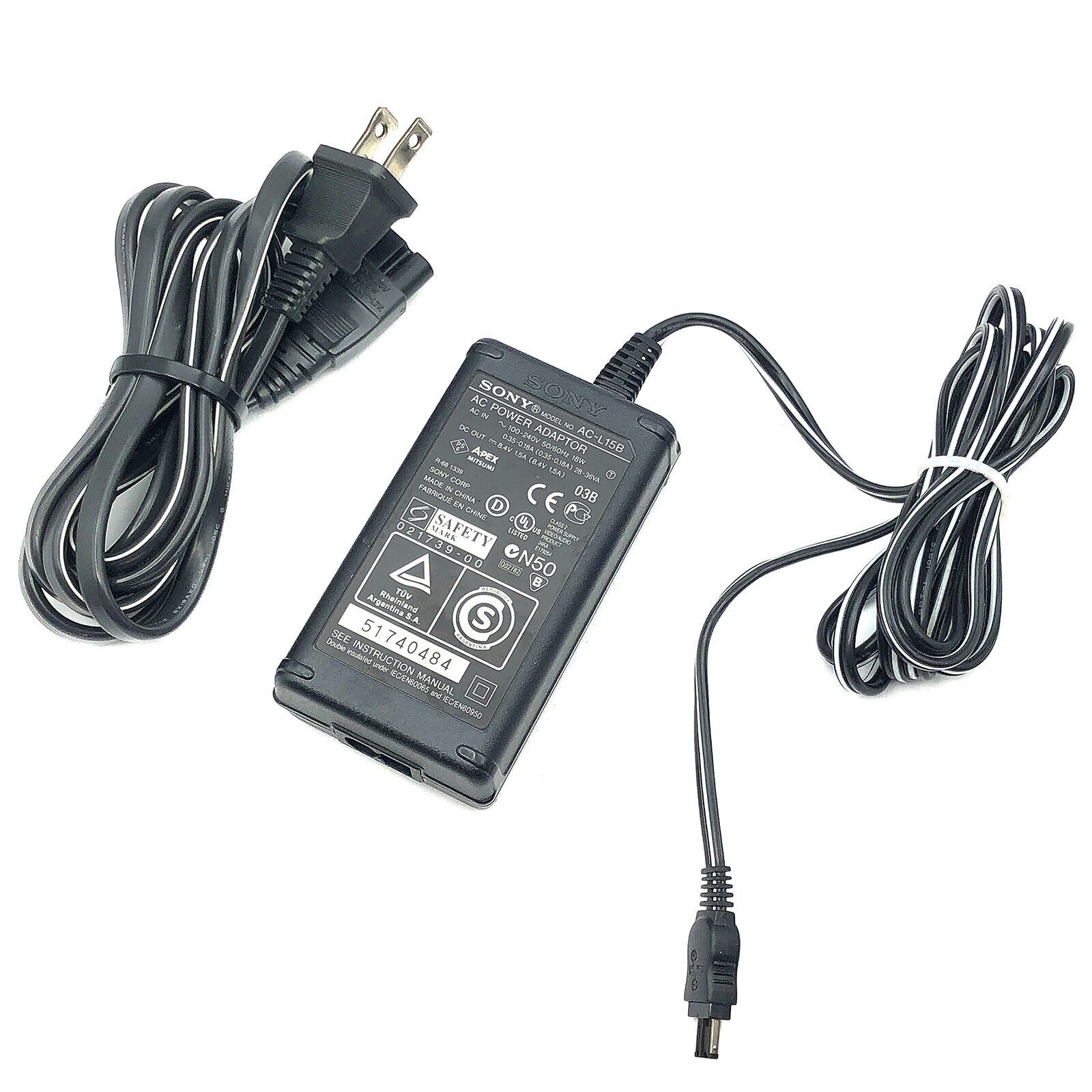 Original Sony AC Adapter For CCD-TRV138 Handycam Camcoder CCD-TRV318 W/P.Cord
