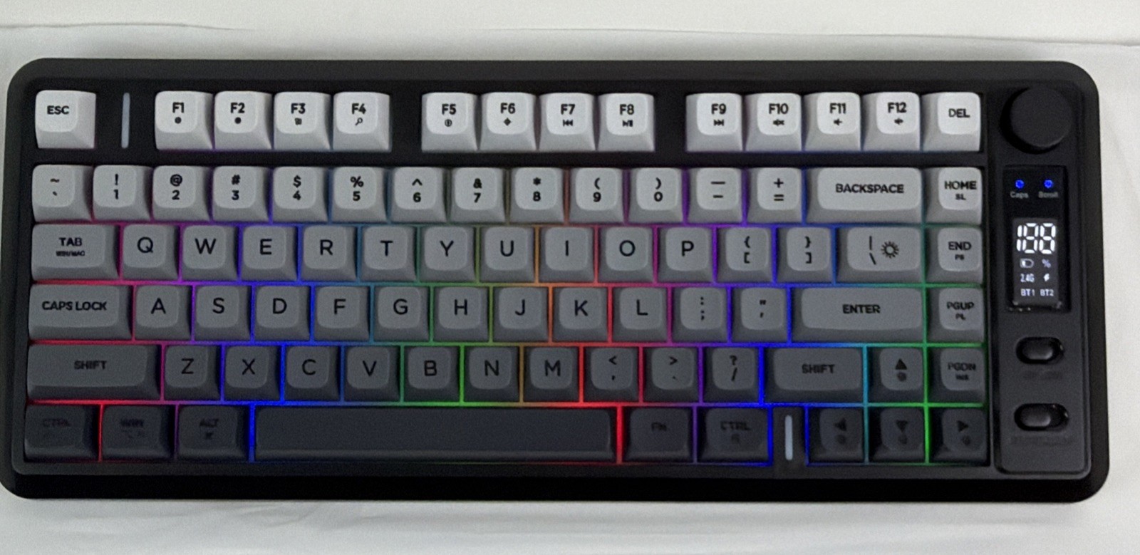 Freewolf WFS-M75-001 Gray Wireless Gaming Keyboard Bluetooth WiFi